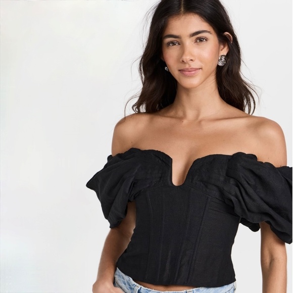 Cult Gaia Samantha Boned Structured Corset Top S - Picture 4 of 11